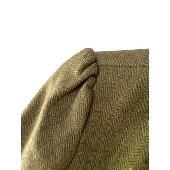 Vintage Y2K Old Navy Herringbone Wool Blazer Size S Fitted Short Academia Preppy - Picture 7 of 16